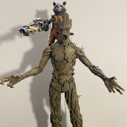 Hot Toys - Groot and Rocket - MMS254 (Opened)