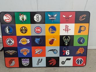 NBA TEAM LOGOS WALL PRINT