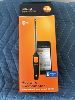 Testo 405i Anemometer Handheld for Air, In-Duct Airflow & Temp HVAC