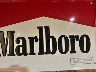 Marlboro cigarette sign metal vintage