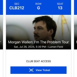 2 Tickets To Morgan Wallen I’m The Problem Tour