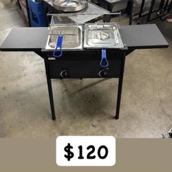 New Double Basket Deep Fryer With Hose 