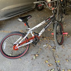 Kent Bicycle 20 In. Ambush Boys BMX Bike, Black and White with Red Rim