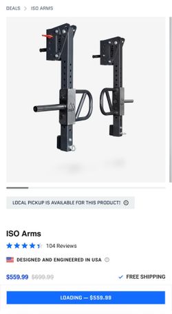 Rep fitness ISO arms
