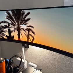 MSI 49” OLED Ultrawide Monitor with Wall Mount and Stand