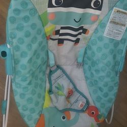 Bright Starts Zig Zag Zebra Vibrating Bouncer Seat