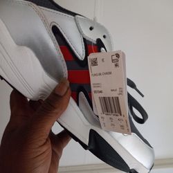 Brand New Yung 96 Adidas Silver Red And Black