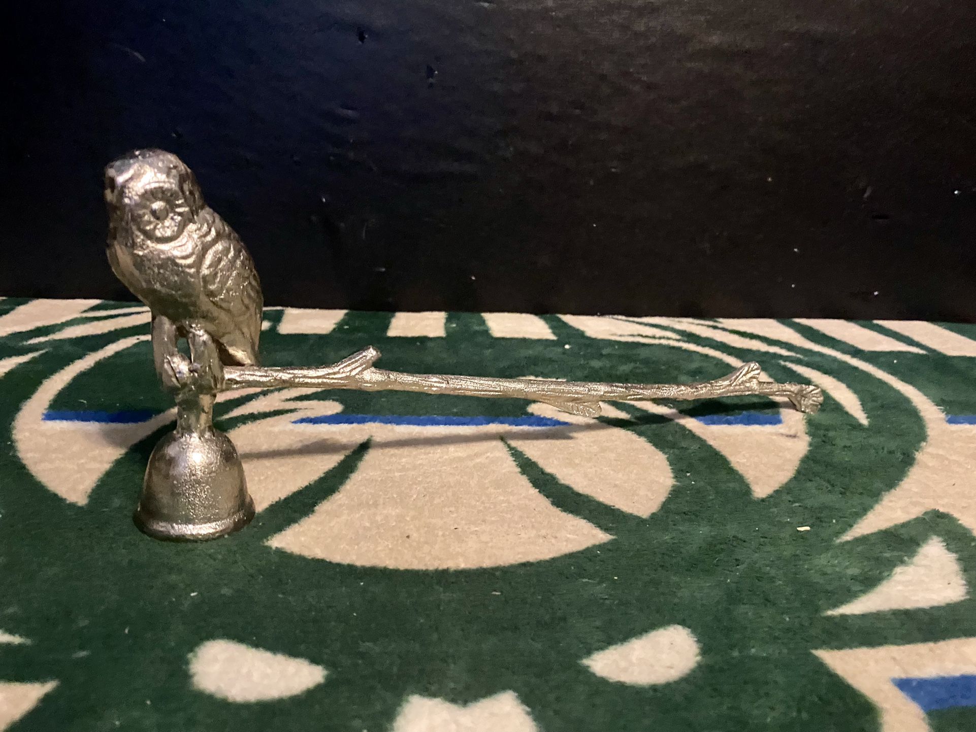 Silver Bird On A Branch Candle Holder.