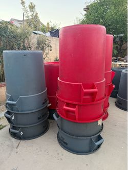 Brute heavy duty trash cans, sold  individually