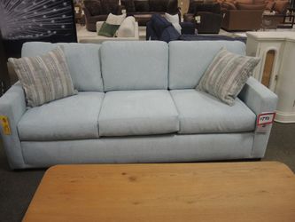 Jonathan Louis Gregory Light Blue Chenille Sofa