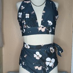 Flower Two Piece Bikini 