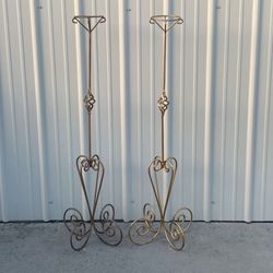 Beautiful Set Of 2 Pillar Stands