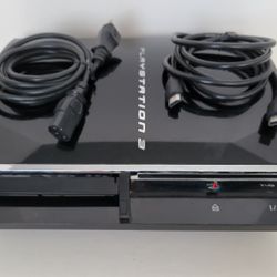 Sony PlayStation 3 PS3 Fat 60GB BACKWARDS COMPATIBLE (CECHA01) Plays PS1, PS2 & PS3 Games! Comes with cords but NO controller! Works Perfectly!