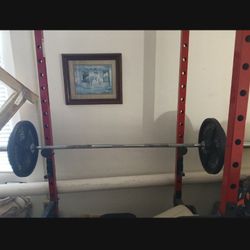 Full Squat Rack, Bench Press, Dips,  Pullups, All Around Lifting Setup. 