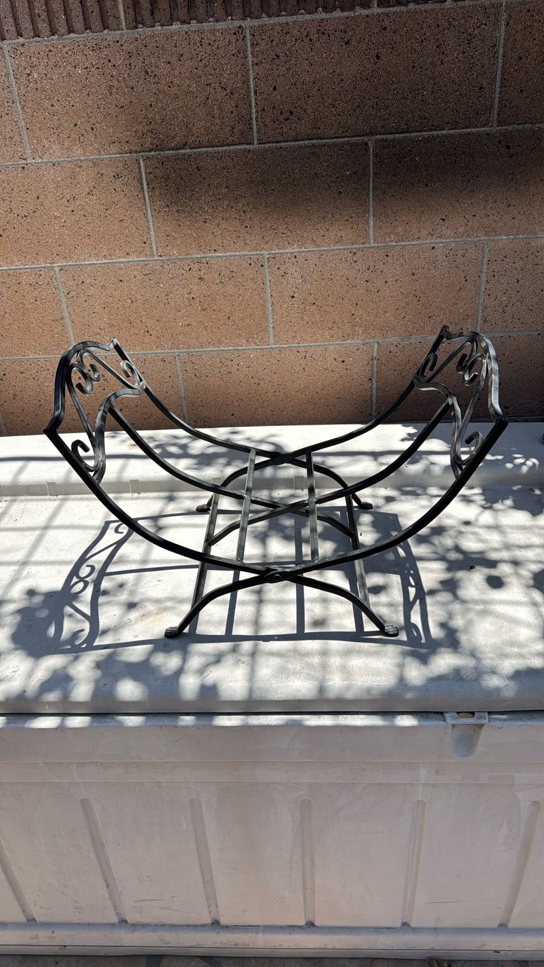 Wrought Iron Fireplace Log Holder