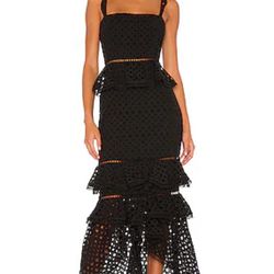 New Black Detailed Dress 