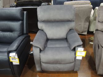 ManWah Swivel Glider Recliner - Aspen Charcoal | Reclining Chair | Lounge Chair