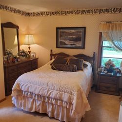 Full Size Dresser Set and Bed