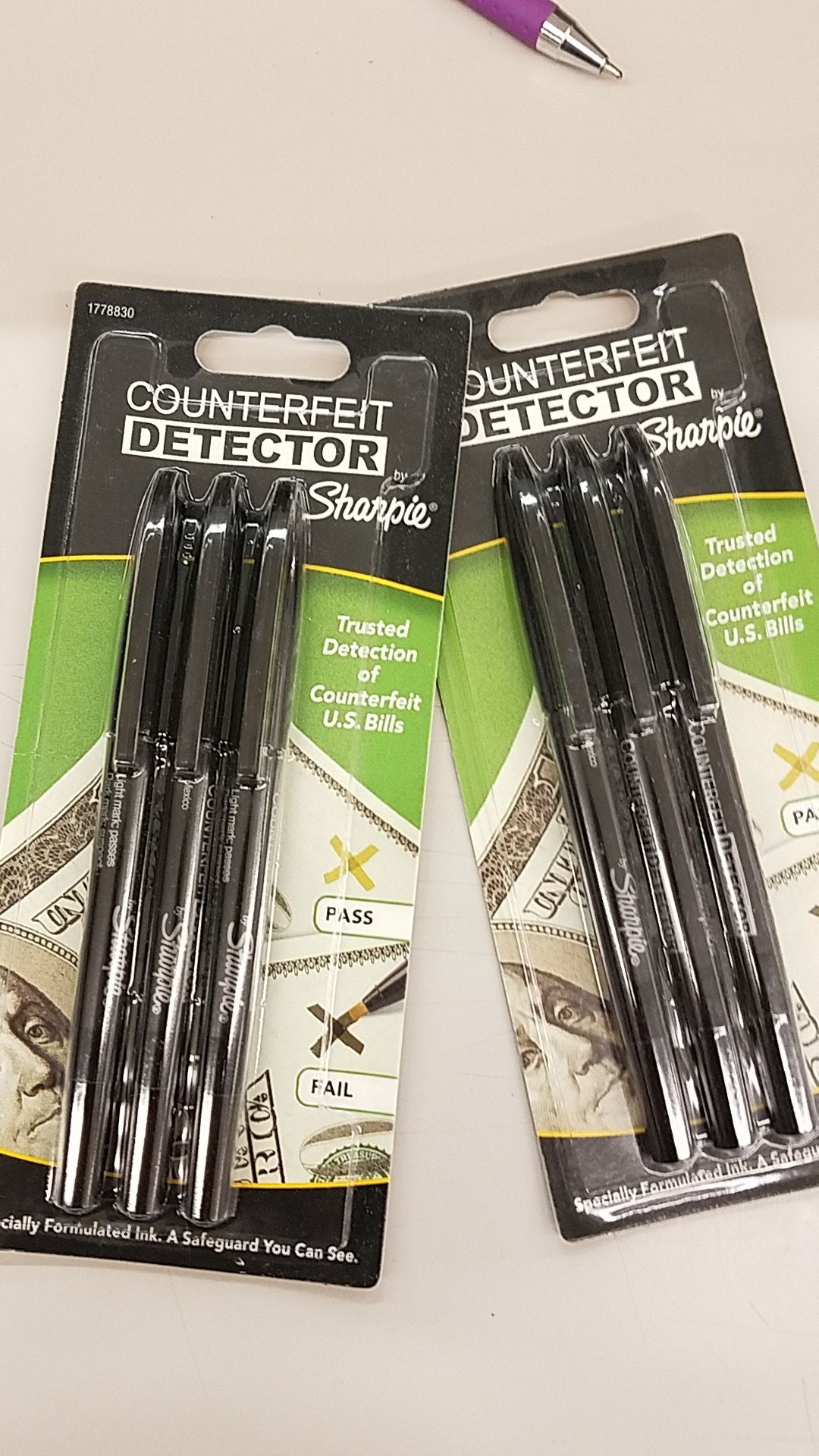Counterfeit Detector Pens... pack of 3