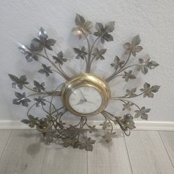1960s United Brass Wall Clock