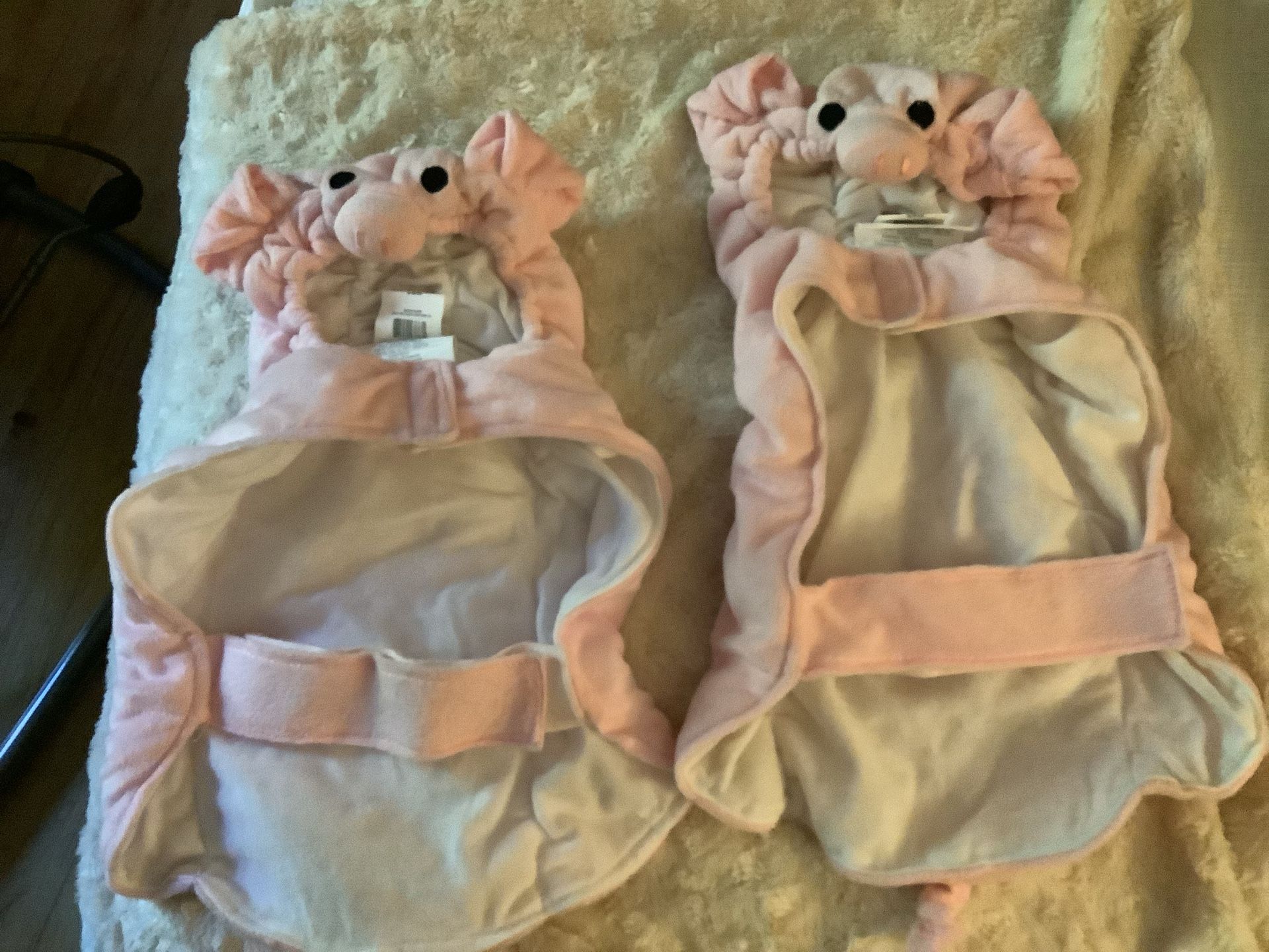 Lot Of 2 Small Piggy Dog Halloween Customs
