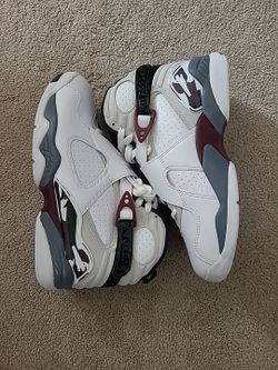 Wmns Air Jordan 8 Retro " Burgundy " Size 7.5wmns/ 6 Youth