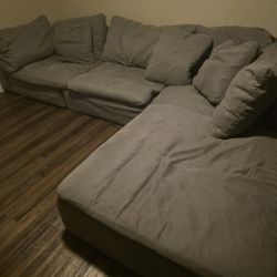 Gray Modular Cloud Couch