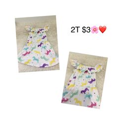 Dress Great Condition For Girl Size 2T 🌸🌸🌸firm Price C