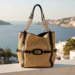 Michael Kors Large Straw Tote 