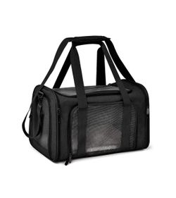 Collapsible Pet Carrier for Small / Medium Cats Dogs Puppies (Up To 15lbs)