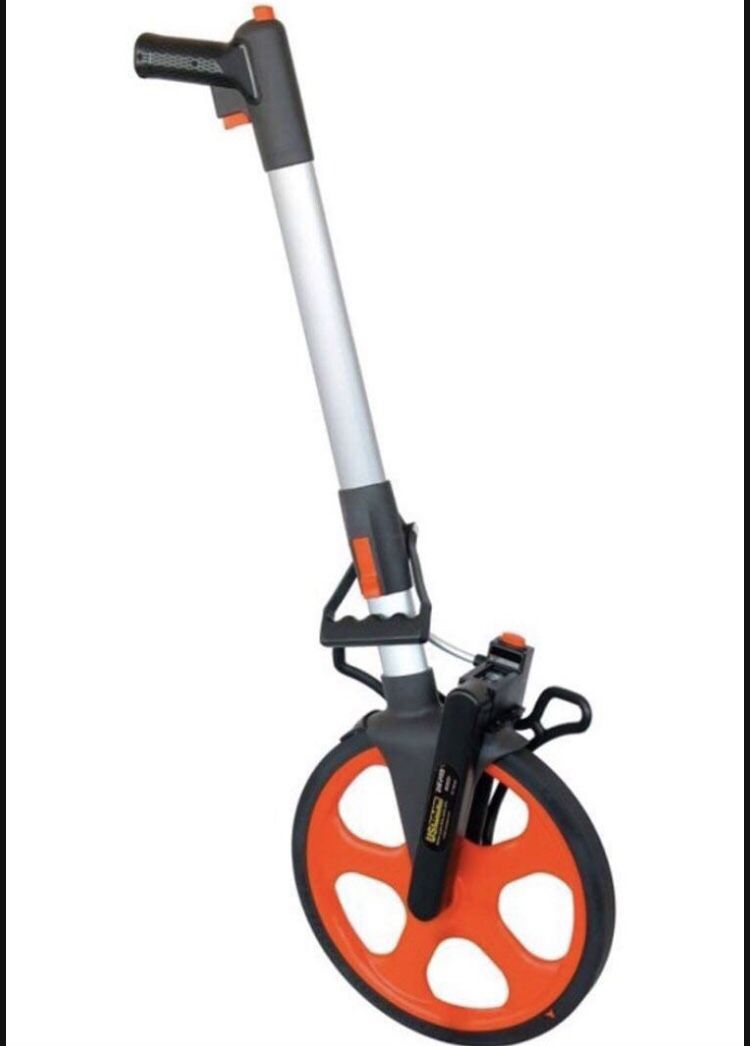 Durawheel pro commercial distance measuring wheel 12.5” diameter measures feet/tenths dw pro tools construction build tape measure NEW