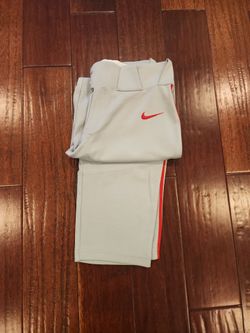 New nike vapor gray with red piping baseball pants youth large