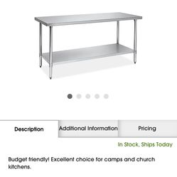 Stainless Steel Prep Tables 