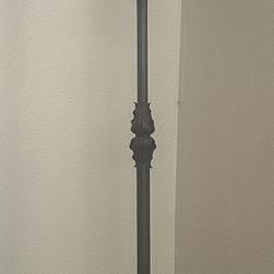Antique brass floor lamp
