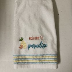 Hand Towel New Without Tags Beach Themed 