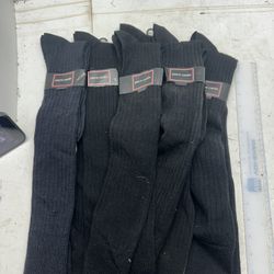 New Vintage PIERRE CARDIN Solid Men's Dress Socks Size 13-17Set 6 Piece #T6