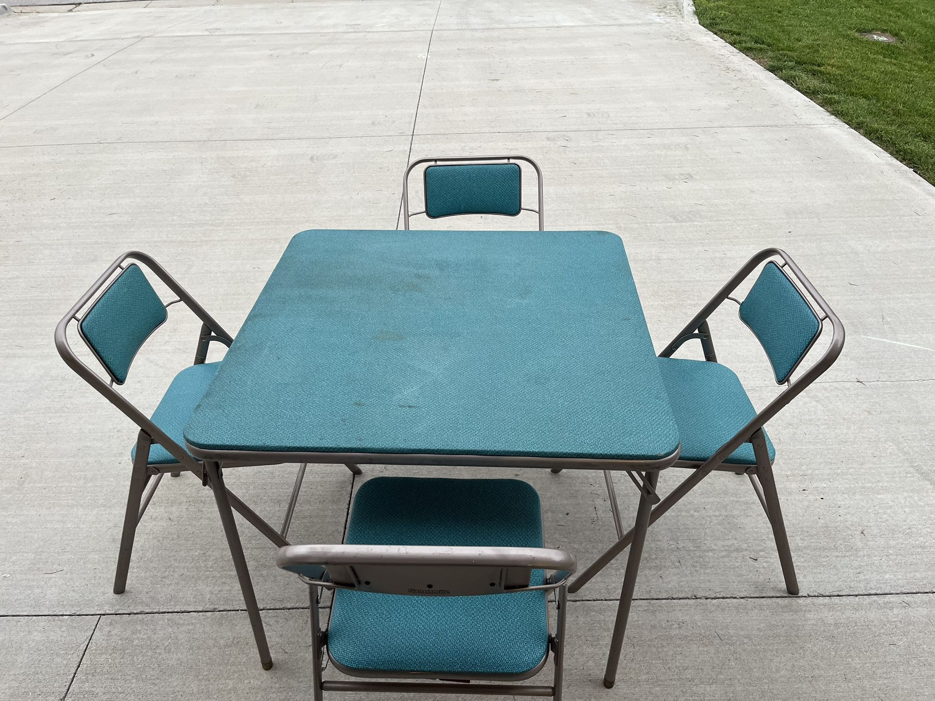 Vintage Card Table & Chairs