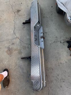 Chrome Diamond Plate Rear Truck Bumper