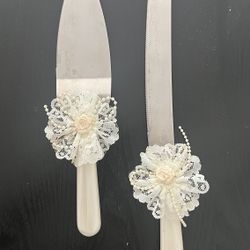 Wedding Knife and  Serving Set