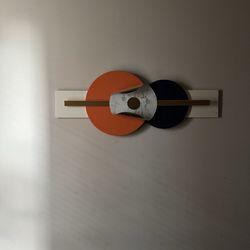 Abstract guitar wall sculpture