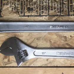 2 Jumbo Adjustable Wrenches