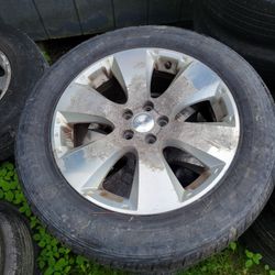 5x100 Aluminum wheels and 17" tires