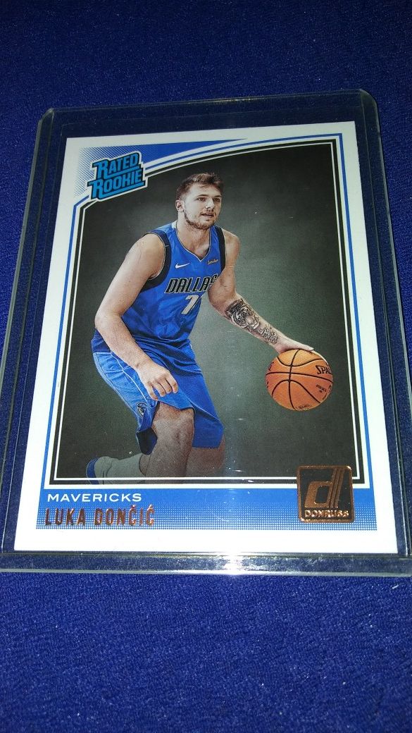 Luka doncic rookie card Donruss rated rookie