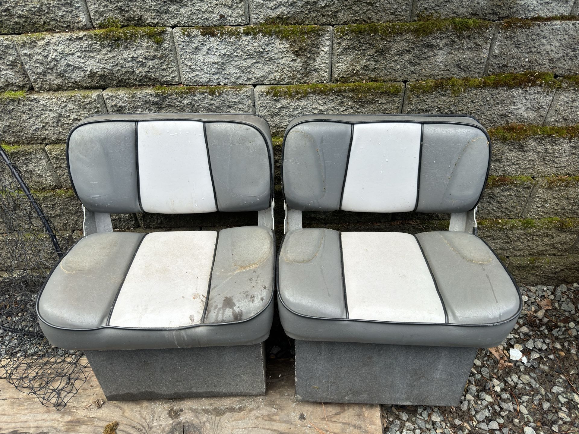 Boat storage seats aluminum base 