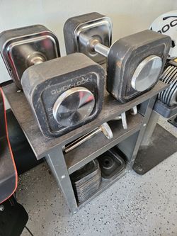 Iron Master Adjustable Dumbbell Set 10lb - 120lbs Per Dumbbell w/Stand