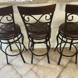 3 Counter Height Chairs 