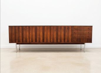 Mid Century Long Rosewood Credenza