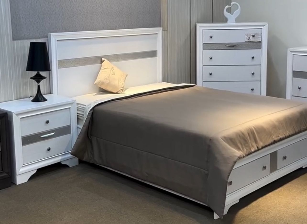 New 4pc Bedroom Set In Box 📦 Buy Now Pay Later $39 Down No Credit Needed 