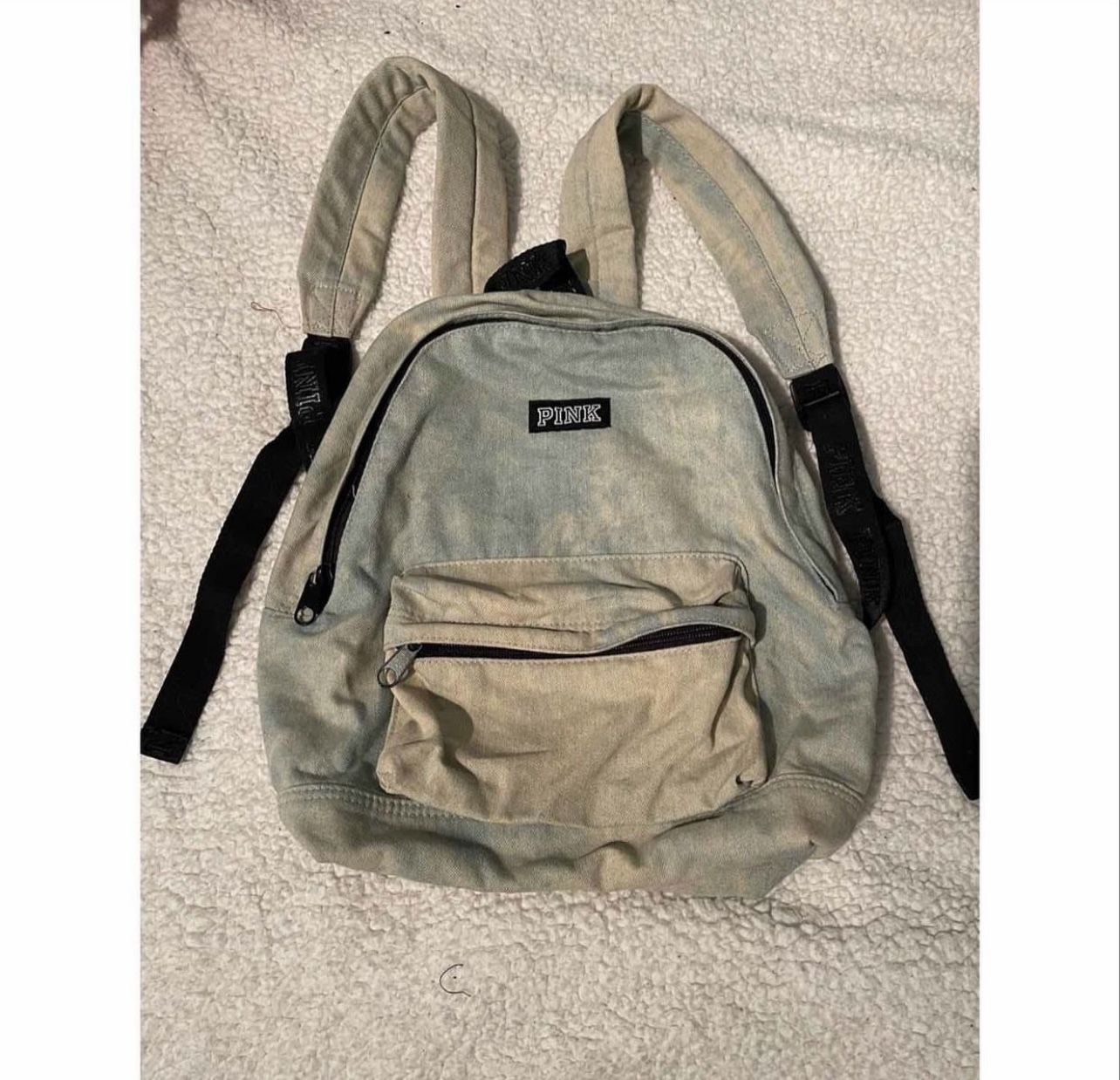 Victorias Secret Pink Denim Backpack