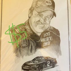 Kurt Busch NASCAR Pencil Drawing Dale Adkins